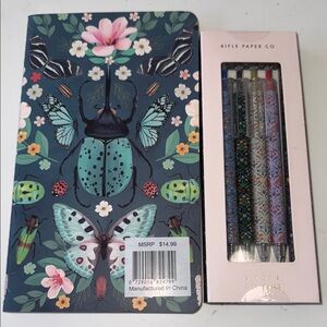 Rifle Paper Co. Insect Garden Notebook and Pen Set